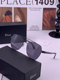 Dior Oversized Orange Lens Sunglasses for Men & Women - 358174