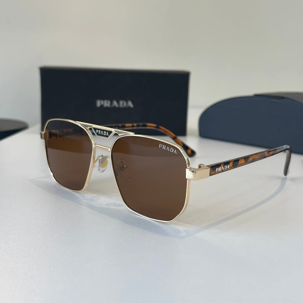 Prada Fashion Brown Lens Sunglasses for Men - detail image 3
