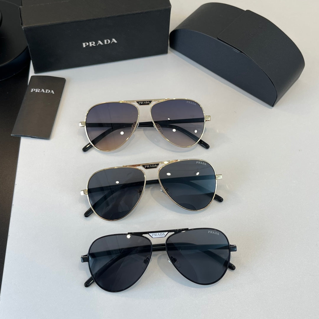 Prada Metal Aviator Silver Lens Sunglasses for Men & Women - 465651 - detail image 11
