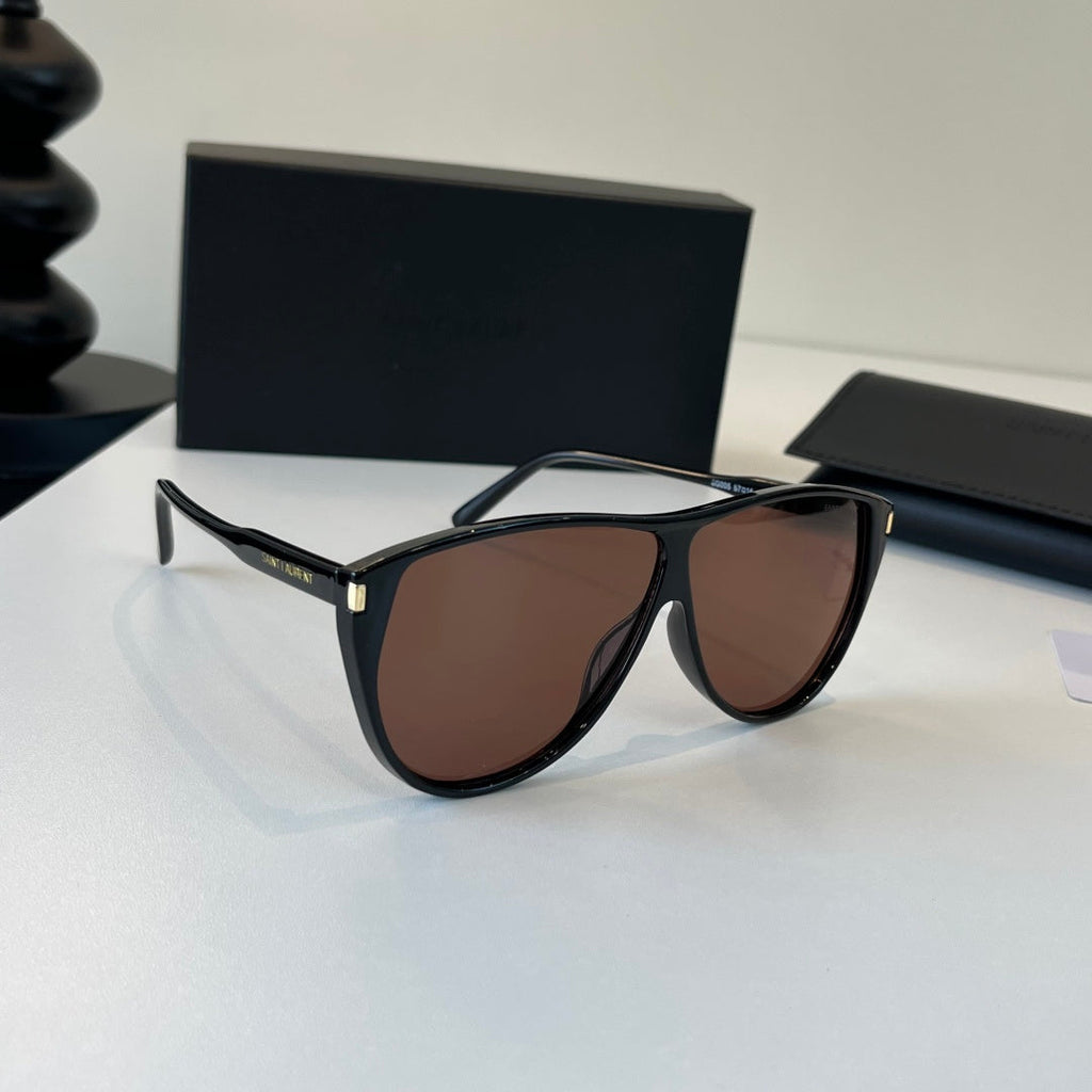 Saint Laurent Fashion Black Lens Sunglasses for Men & Women - 382494