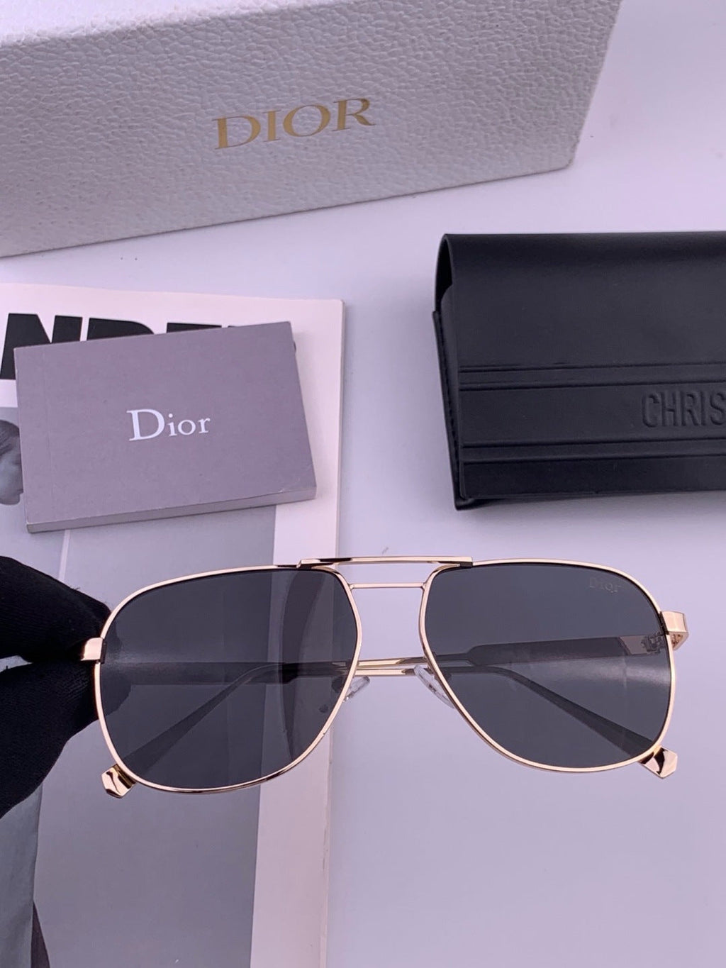 Dior CD313 Fashion Black Lens Sunglasses for Women - 358203 - detail image 2