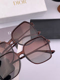 Dior D2130 Polarized Metal Fashion Black Lens Sunglasses for Women - 358205