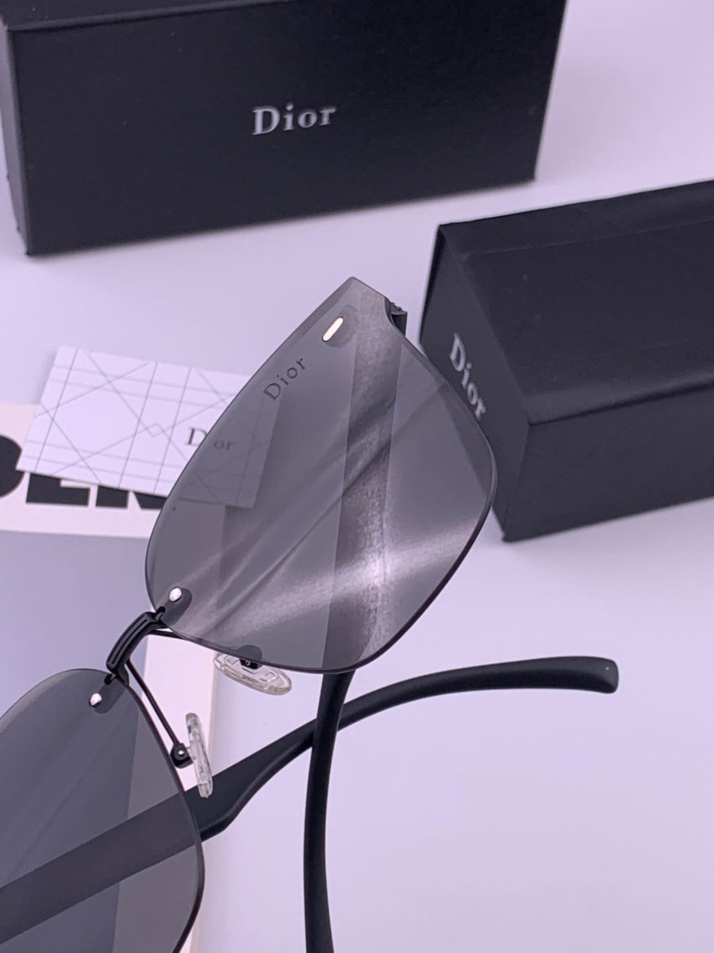 Dior CD5151 Acetate Fashion Black Lens Sunglasses for Men & Women - 358244 - detail image 5