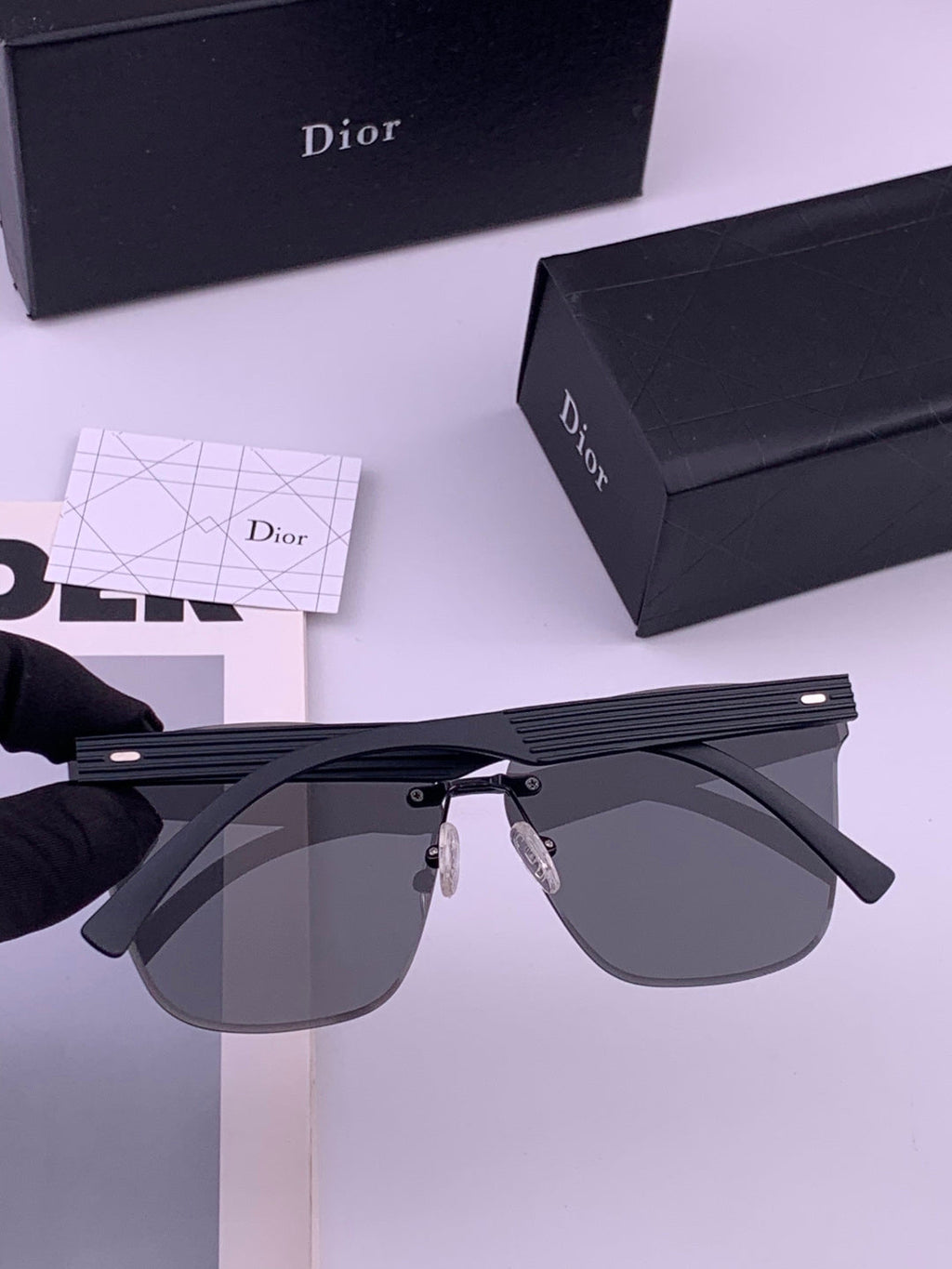 Dior CD5151 Acetate Fashion Black Lens Sunglasses for Men & Women - 358244 - detail image 4