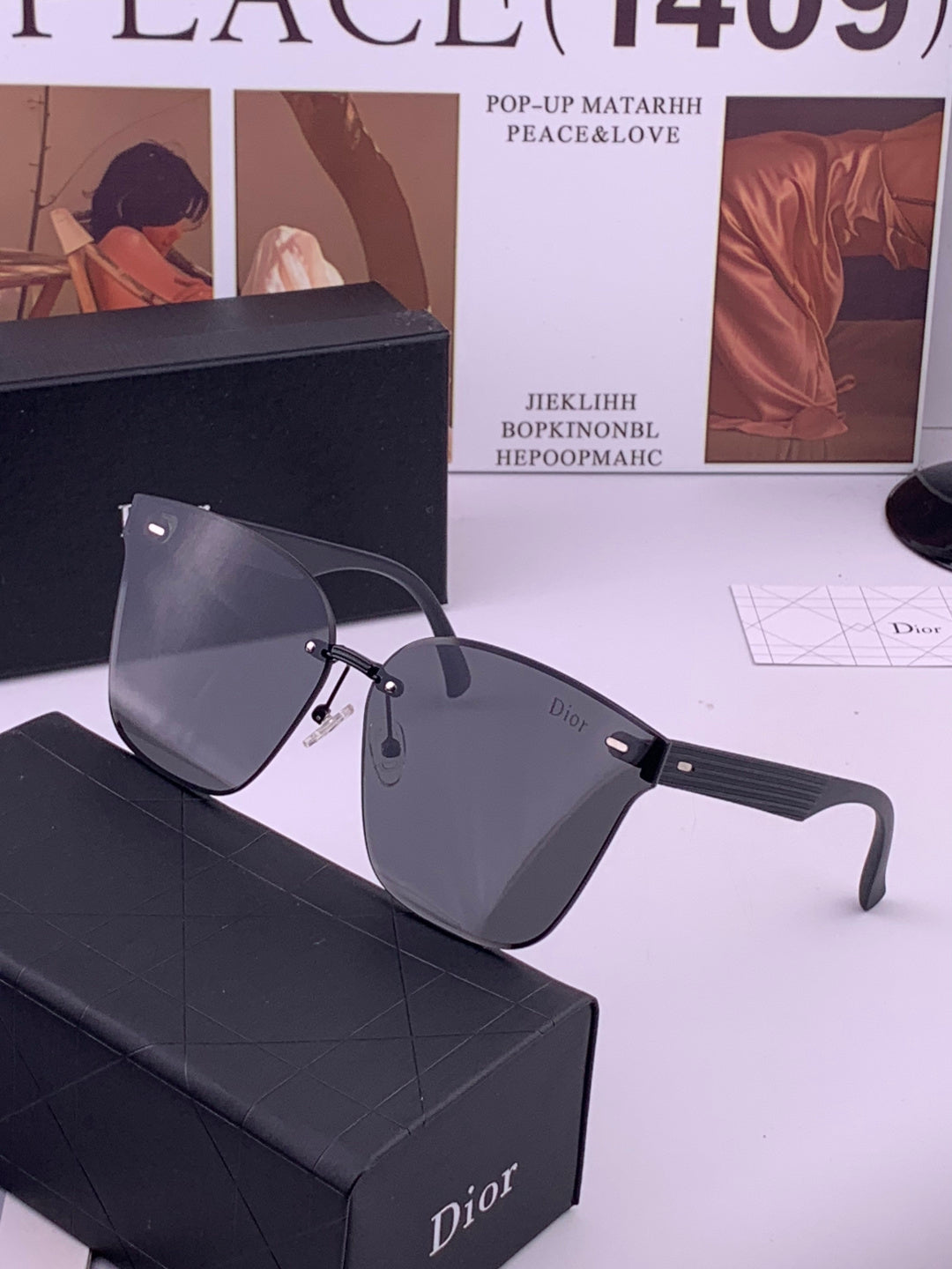 Dior CD5151 Acetate Fashion Black Lens Sunglasses for Men & Women - 358244 - detail image 2