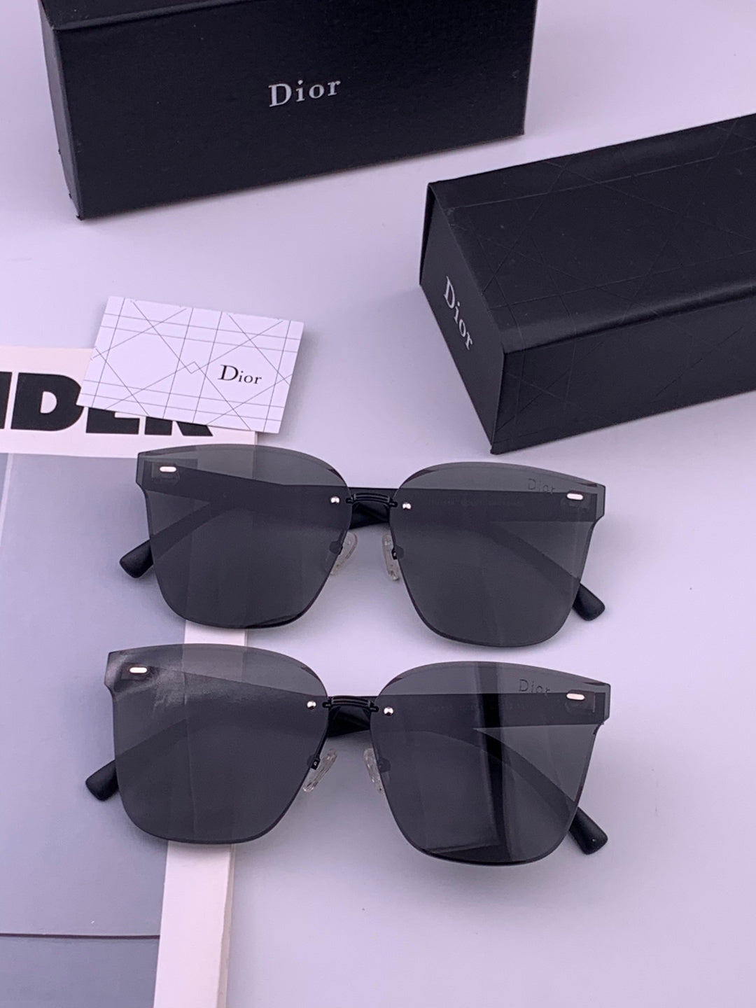 Dior CD5151 Acetate Fashion Black Lens Sunglasses for Men & Women - 358244 - detail image 7