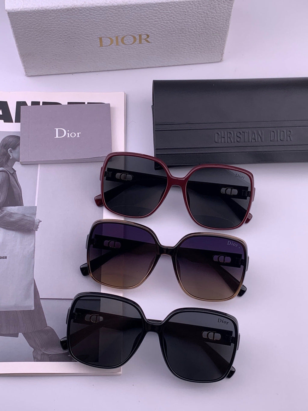 Dior D3510 Polarized Fashion Black Lens Sunglasses for Men & Women - 358245 - detail image 4