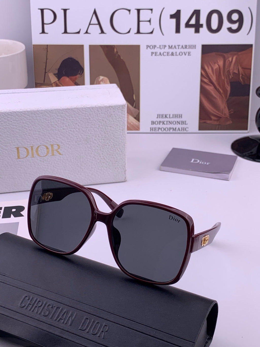 Dior D3510 Polarized Fashion Black Lens Sunglasses for Men & Women - 358245