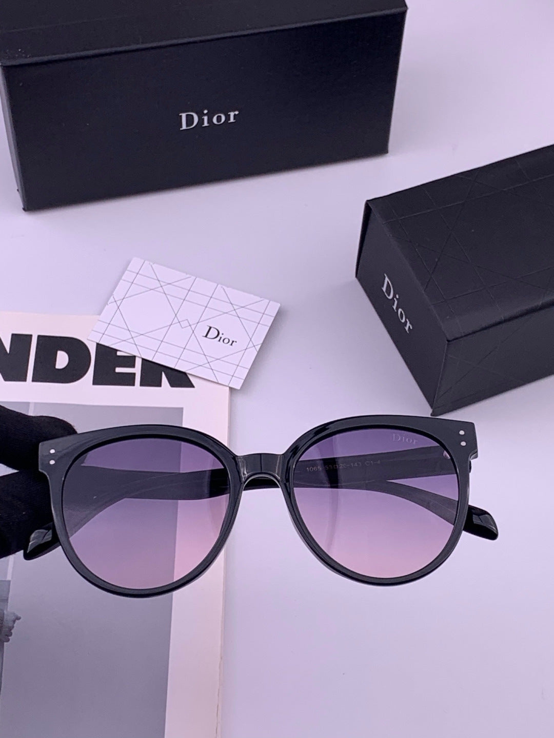 Dior CD5106 Polarized Square Brown Lens Sunglasses for Women - 358225 - detail image 2