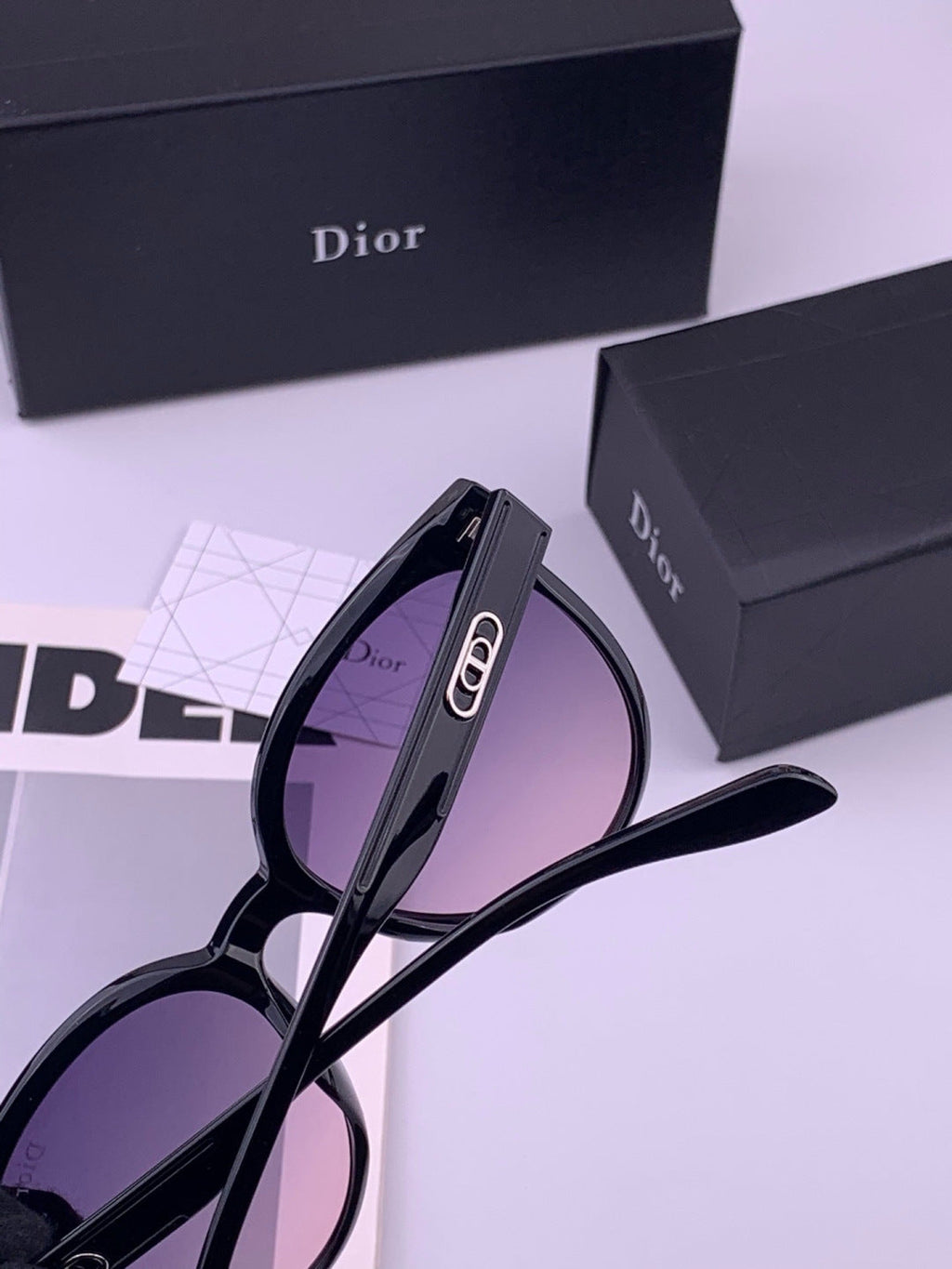 Dior CD5106 Polarized Square Brown Lens Sunglasses for Women - 358225 - detail image 5