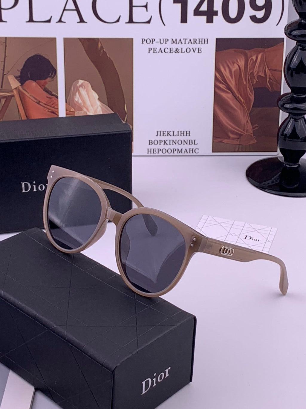 Dior CD5106 Polarized Square Brown Lens Sunglasses for Women - 358226