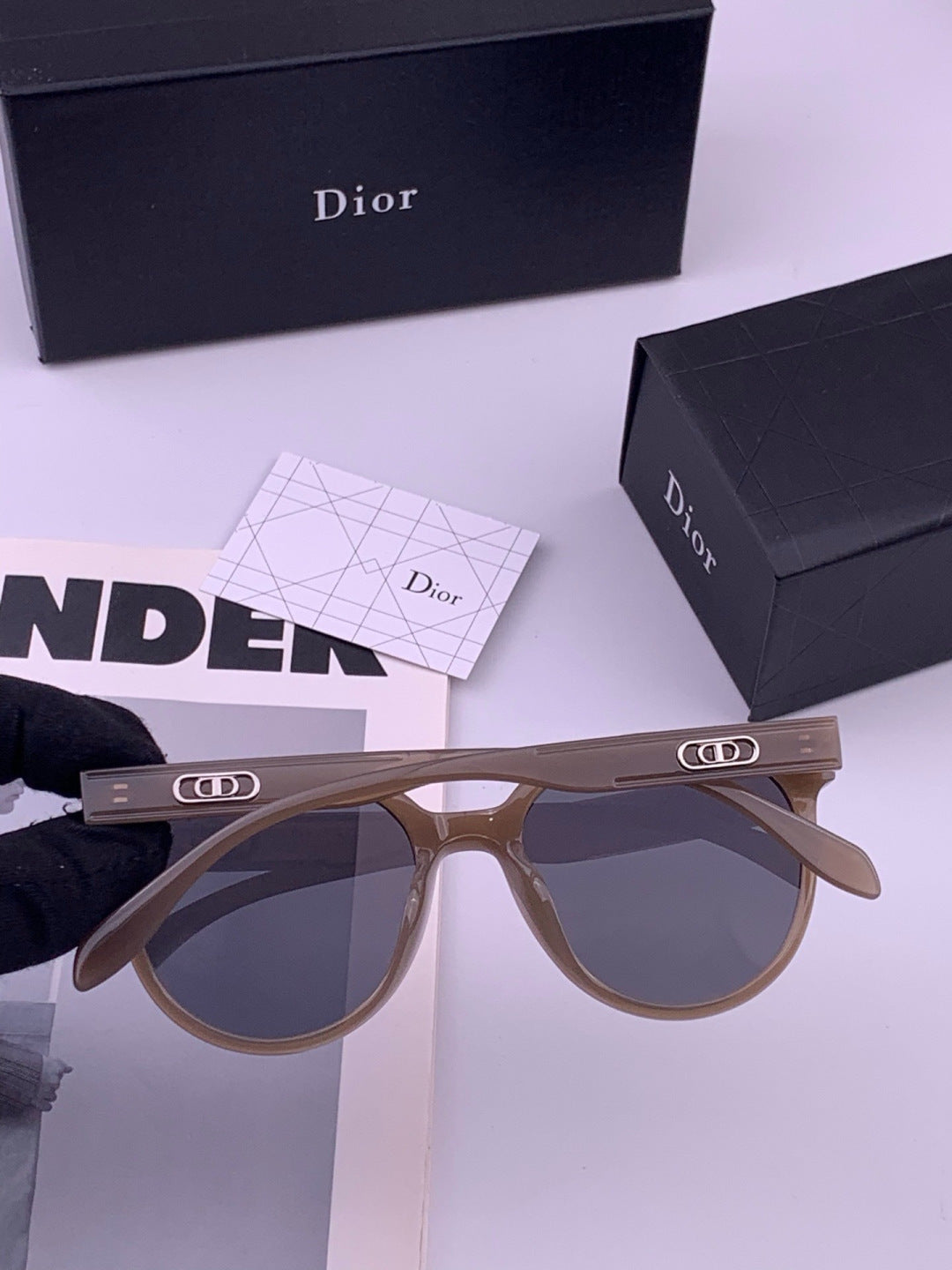 Dior CD5106 Polarized Square Brown Lens Sunglasses for Women - 358226 - detail image 3