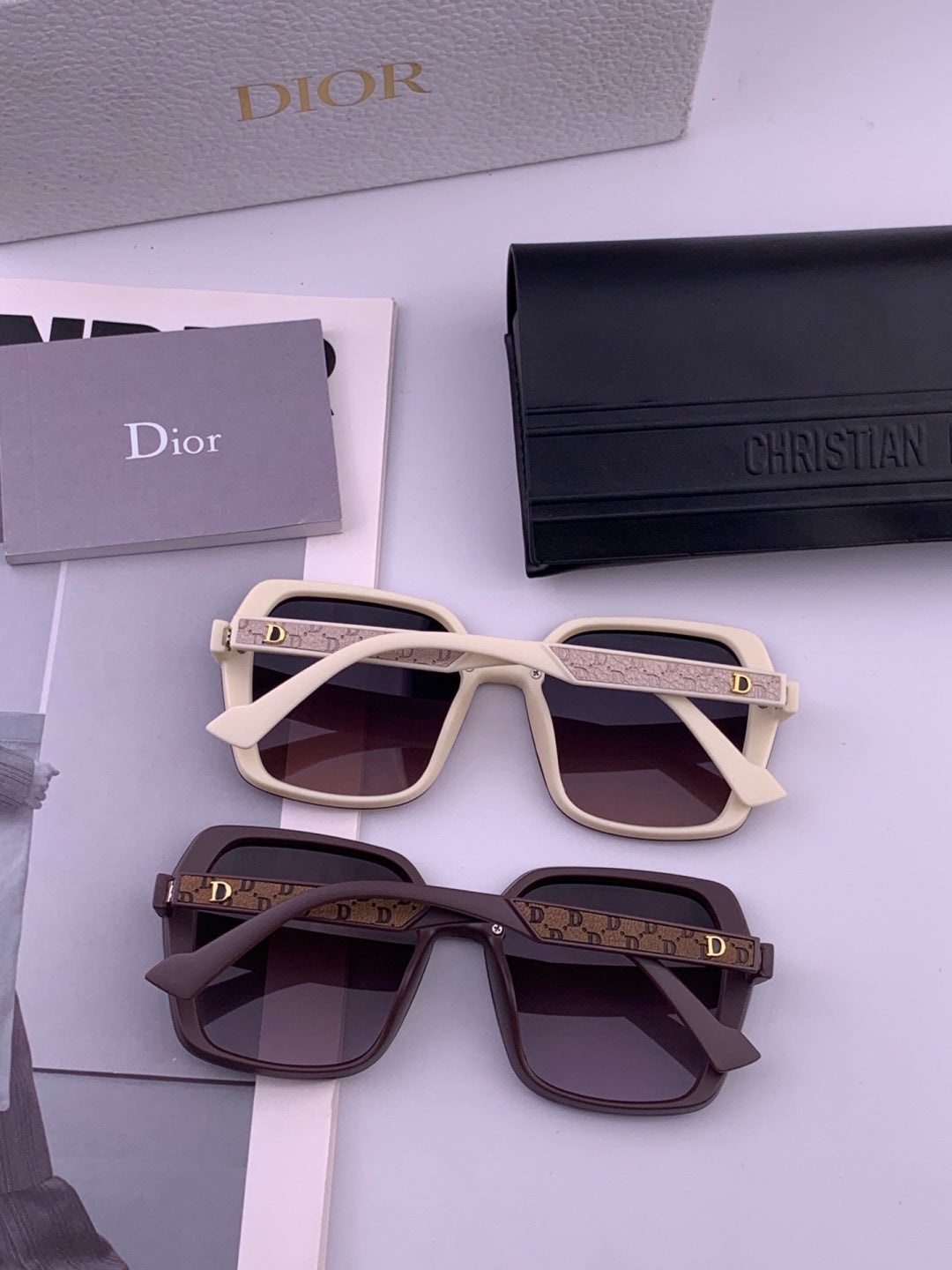 Dior D3200 Polarized Fashion Black Lens Sunglasses for Men & Women - 371957 - detail image 4