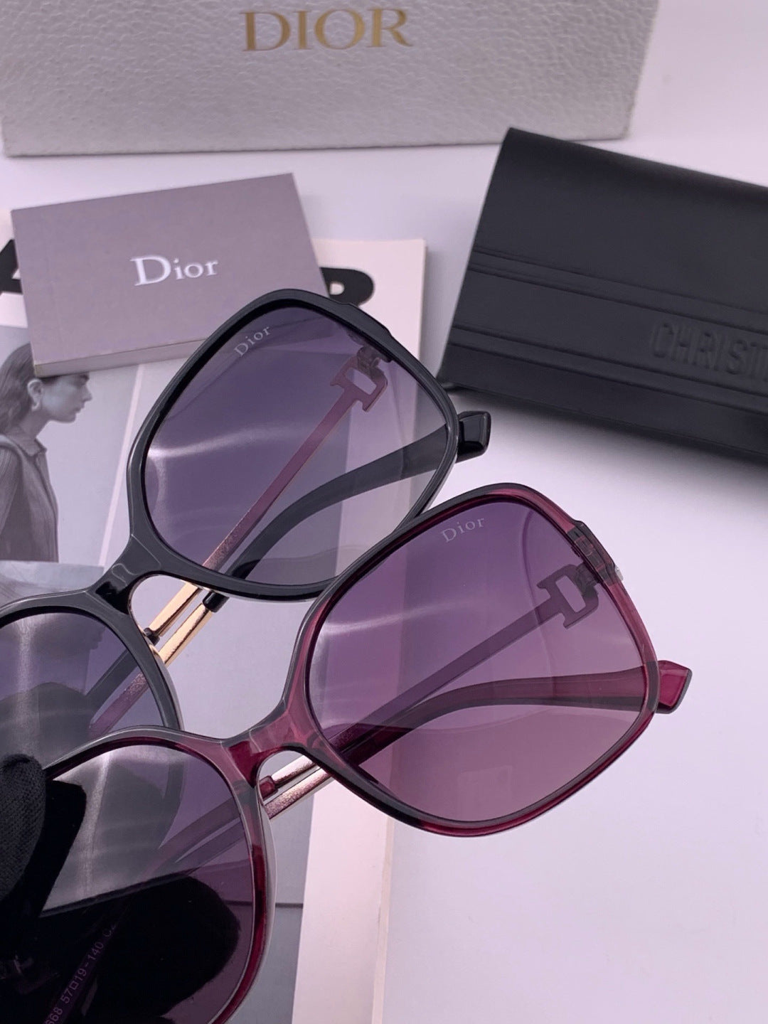 Dior D8266 Polarized Fashion Pink Lens Sunglasses for Men & Women - 371958 - detail image 4