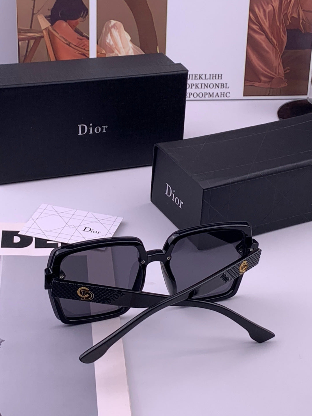Dior CD27702 Polarized Fashion Gold Lens Sunglasses for Men & Women - 371944 - detail image 5