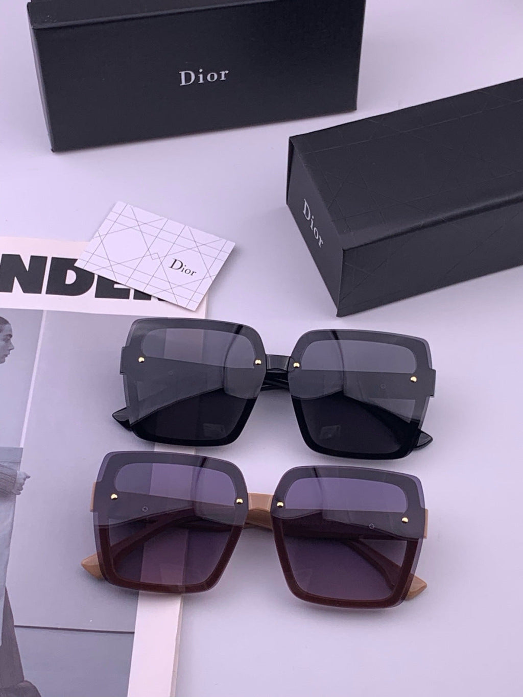 Dior CD27702 Polarized Fashion Gold Lens Sunglasses for Men & Women - 371944 - detail image 7