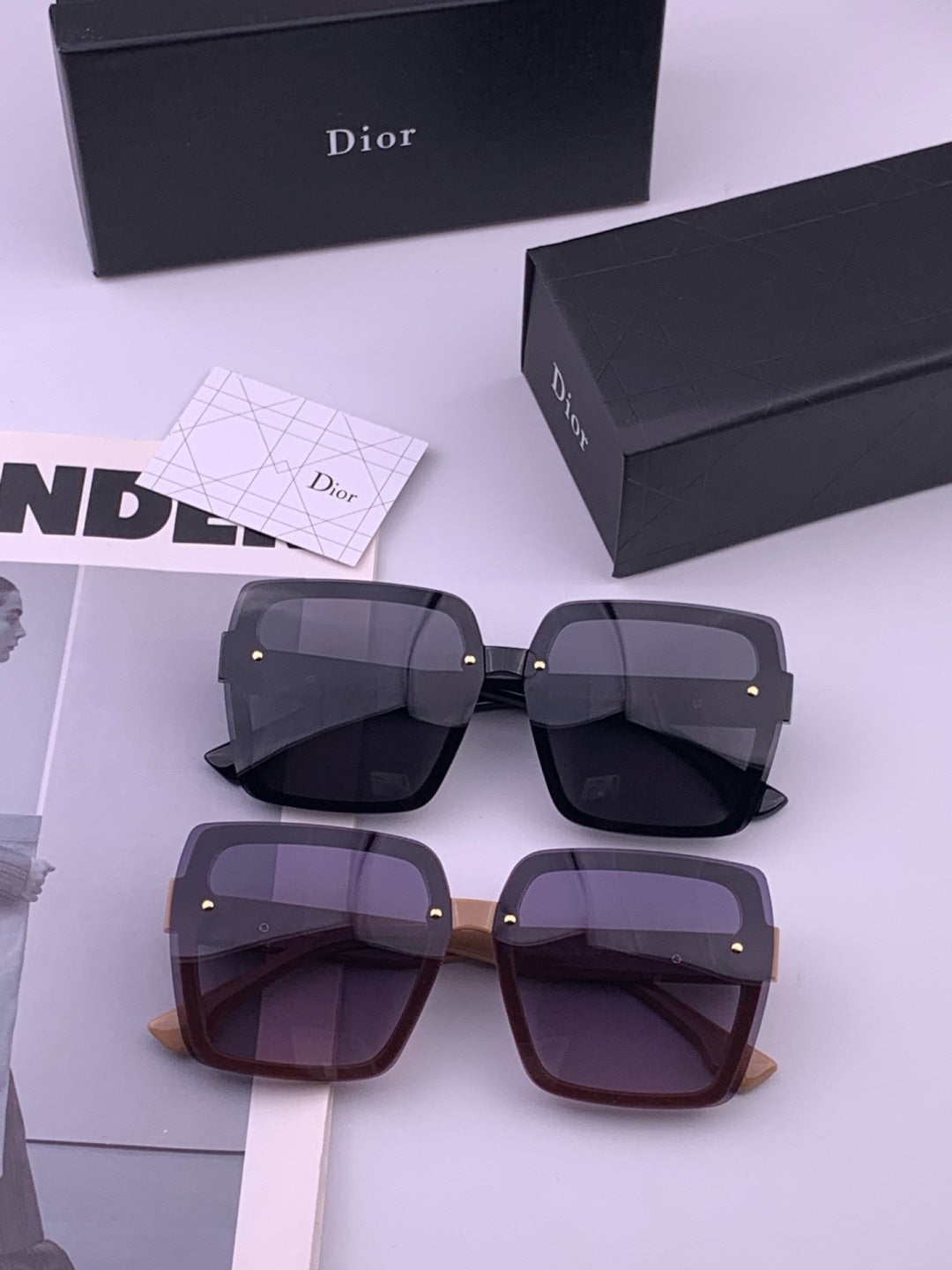 Dior CD27702 Polarized Fashion Gold Lens Sunglasses for Men & Women - 371944 - detail image 7