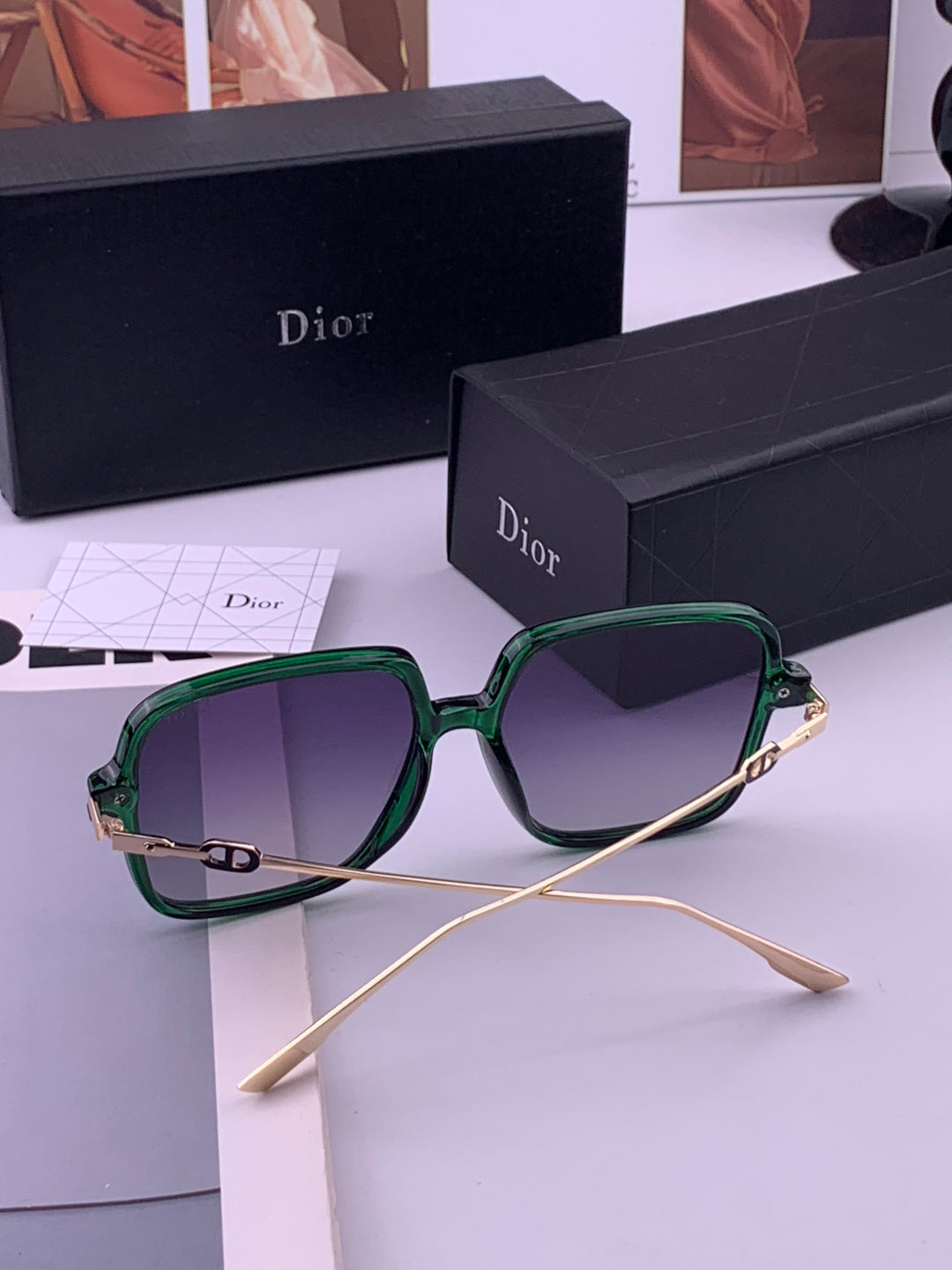 Dior CD3203 Polarized Fashion Gold Lens Sunglasses for Men & Women - 371950 - detail image 6