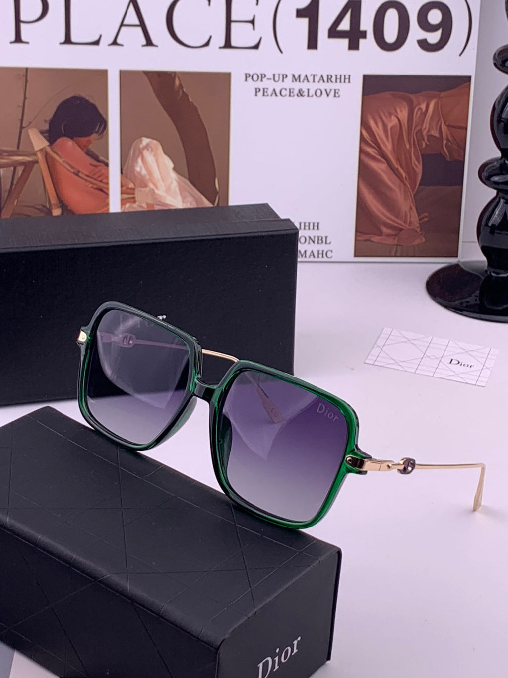 Dior CD3203 Polarized Fashion Gold Lens Sunglasses for Men & Women - 371950 - detail image 2