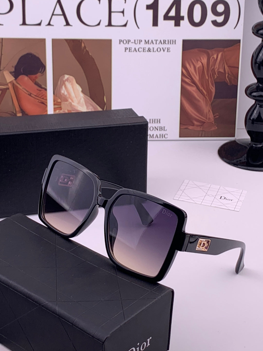 Dior D78000 Fashion Gold Lens Sunglasses for Men & Women - 371951 - detail image 2