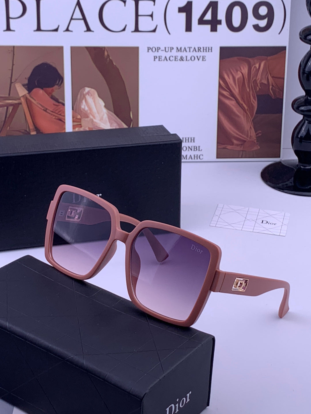 Dior D78000 Fashion Gold Lens Sunglasses for Men & Women - 371952 - detail image 2