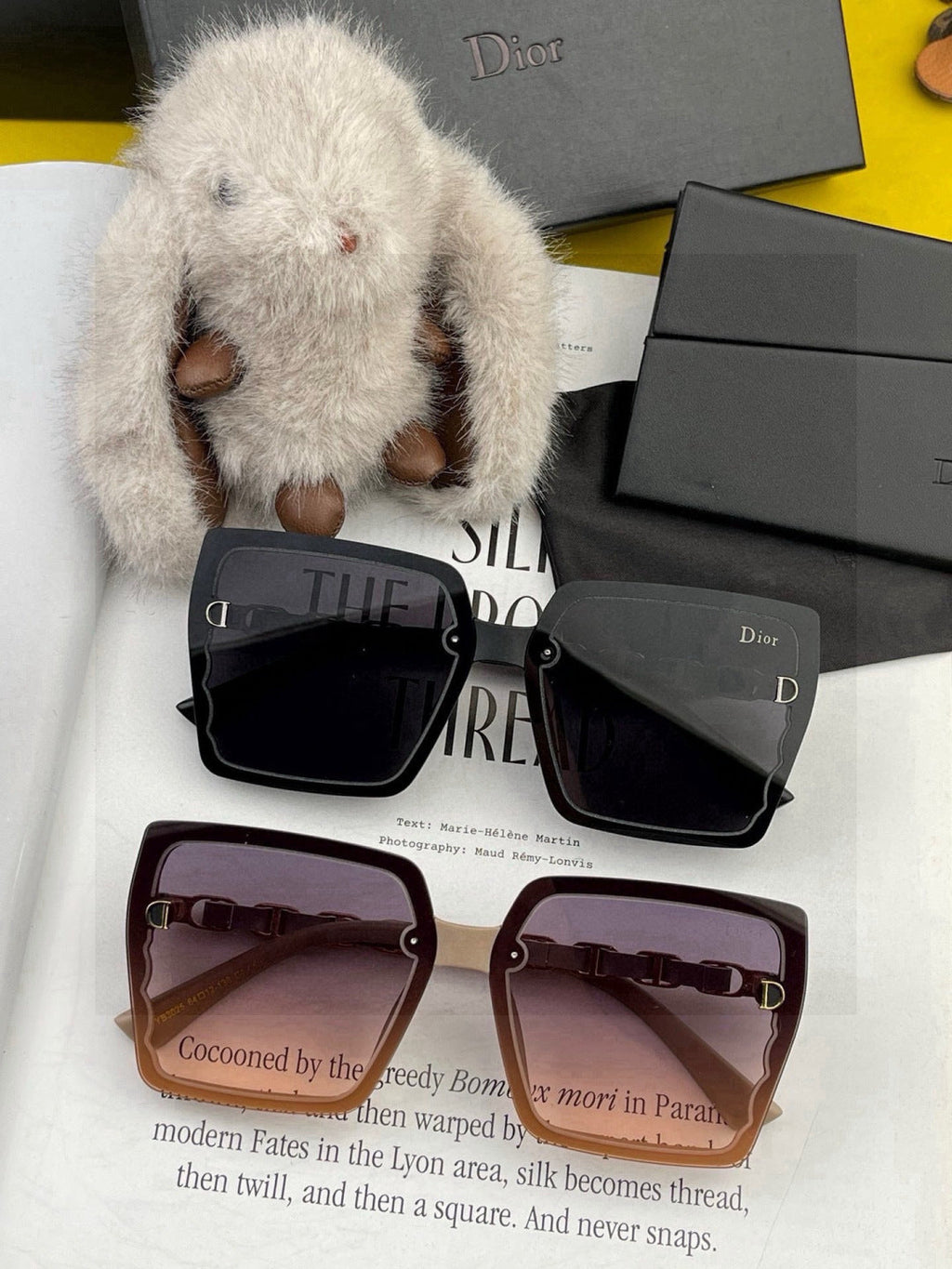 Dior CD5302 Square Gold Lens Sunglasses for Men & Women - 382375 - detail image 7