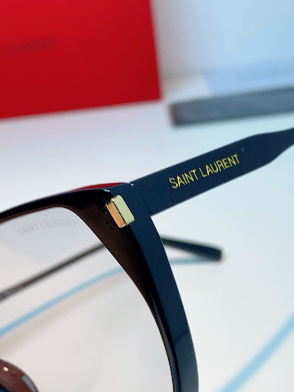 Saint Laurent Cat-Eye Silver Lens Sunglasses for Men & Women - 382478 - detail image 8