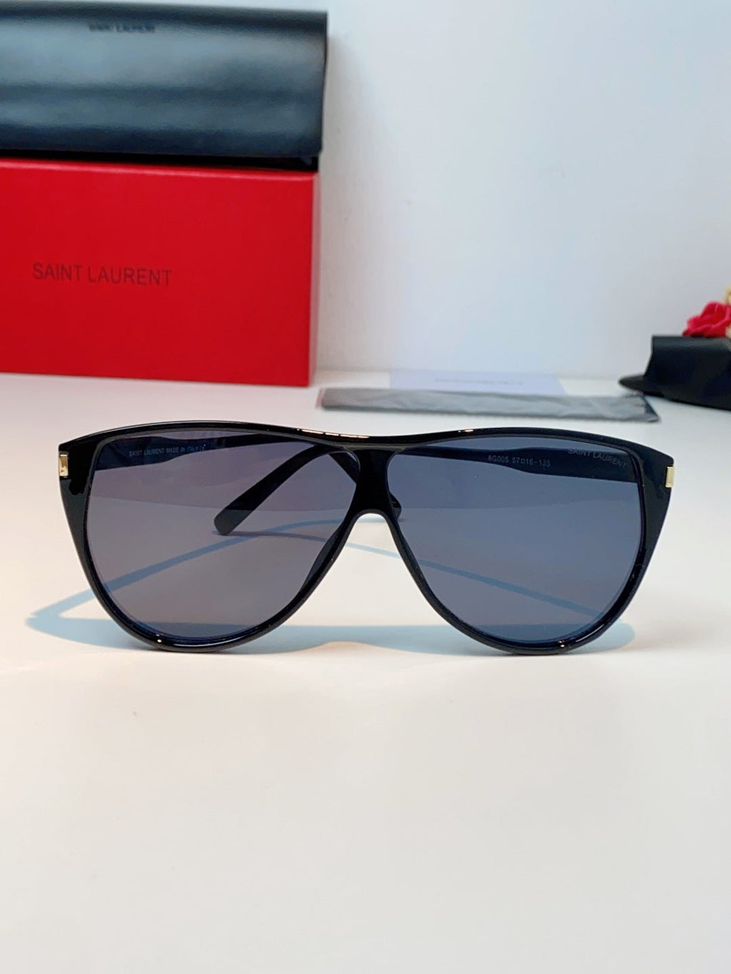 Saint Laurent Cat-Eye Blue Lens Sunglasses for Men & Women - 382485 - detail image 2