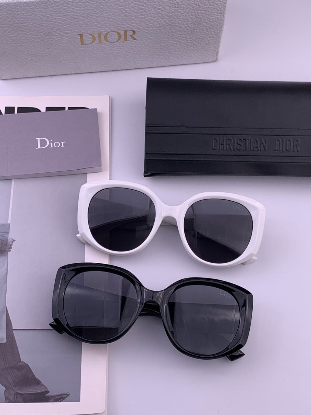 Dior CD7510 Polarized Square Gold Lens Sunglasses for Women - detail image 7