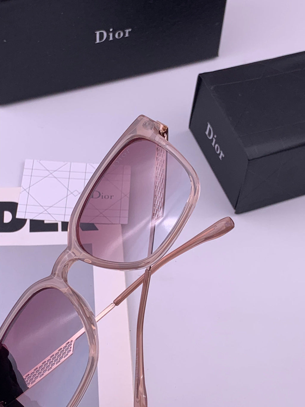Dior CD35511 Polarized Square Brown Lens Sunglasses for Women - 382364 - detail image 5