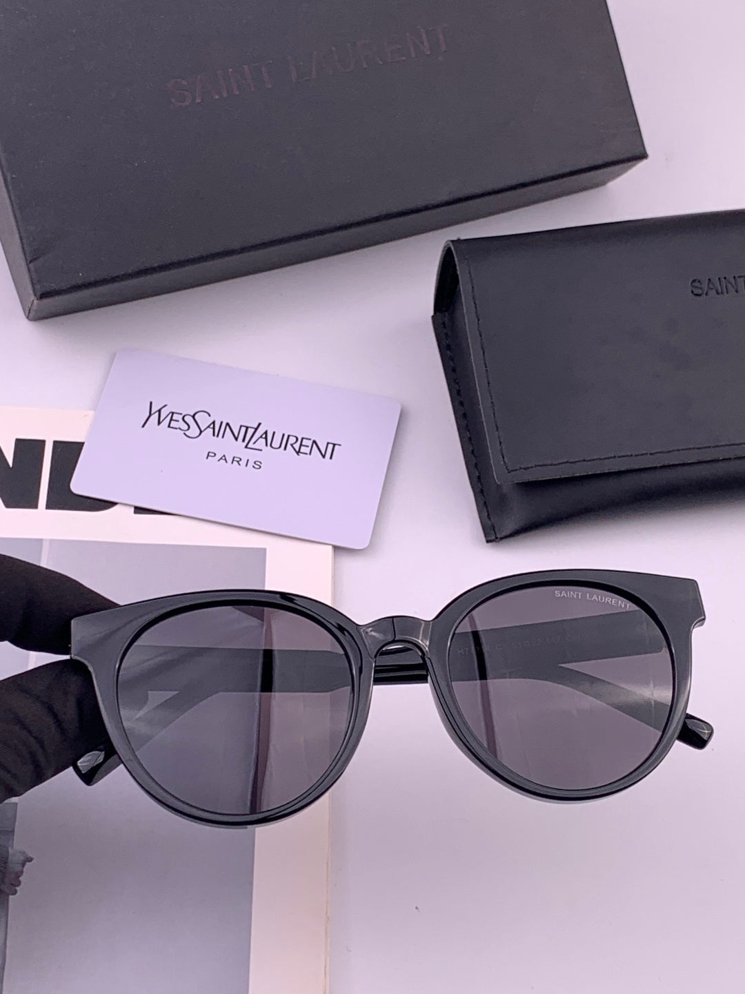 Saint Laurent 47721 Polarized Fashion Gold Lens Sunglasses for Men & - 382490