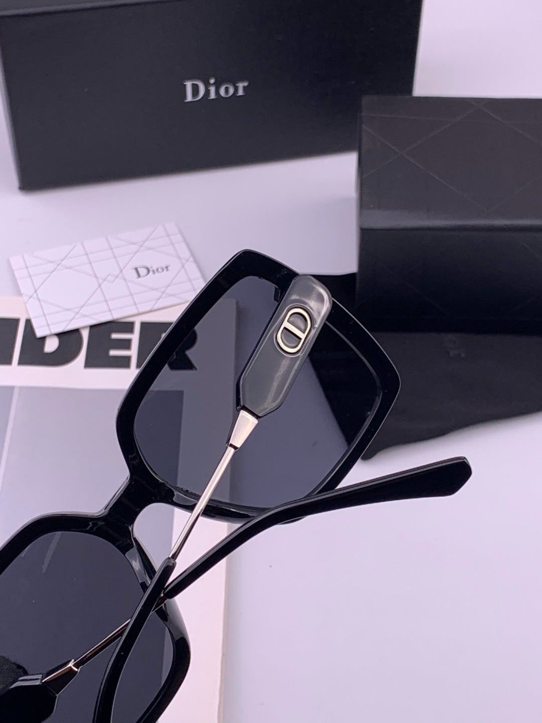 Dior CD6305 Polarized Square Gold Lens Sunglasses for Women - 382415 - detail image 5
