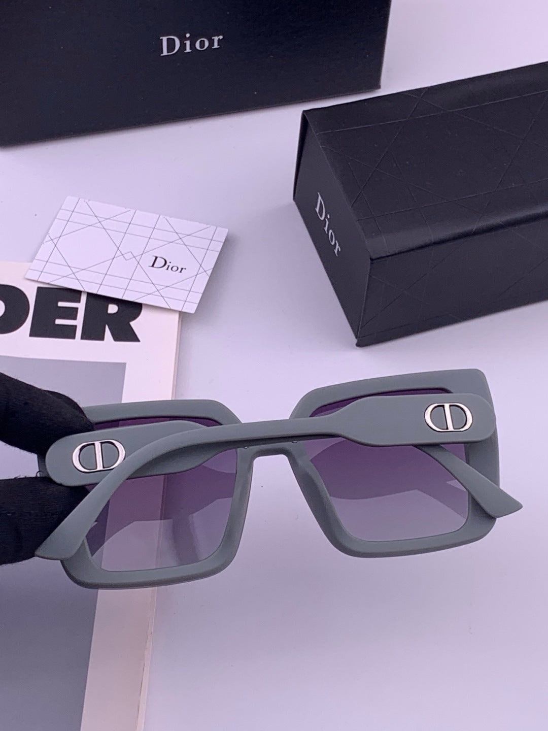 Dior D6227 Polarized Square Brown Lens Sunglasses for Men & Women - 382450 - detail image 6