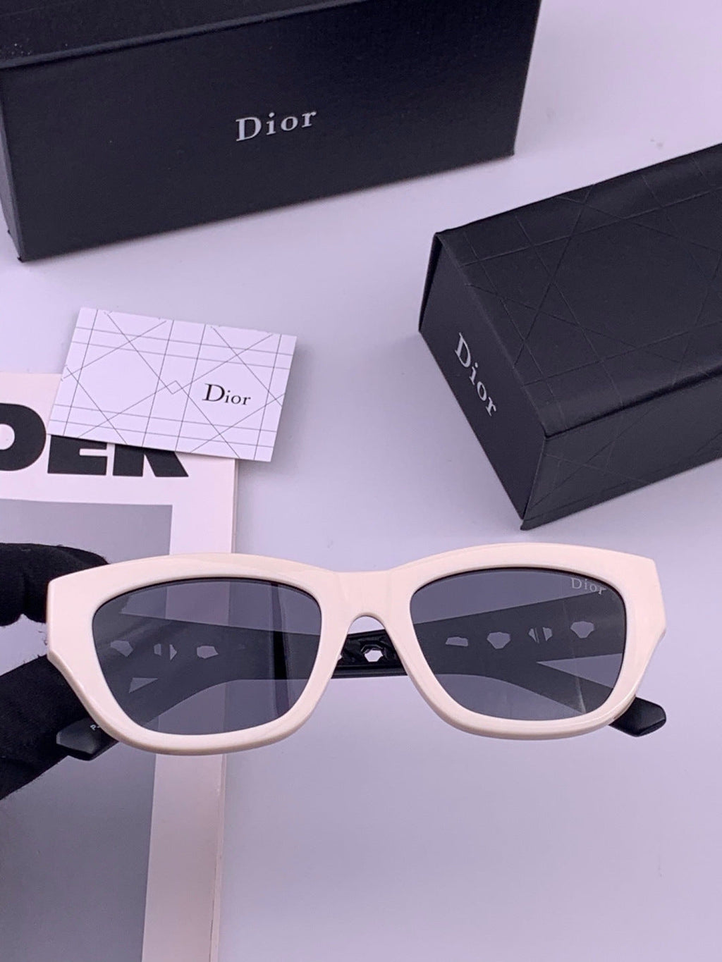 Dior D7911 Polarized Square Blue Lens Sunglasses for Men & Women - 382452