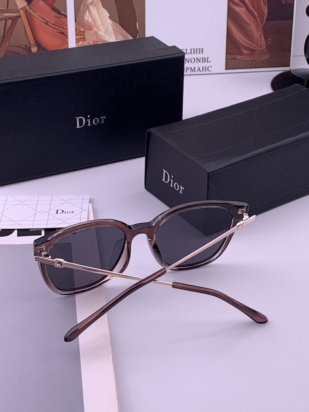 Dior D31101 Polarized Square Blue Lens Sunglasses for Men & Women - 382454 - detail image 7