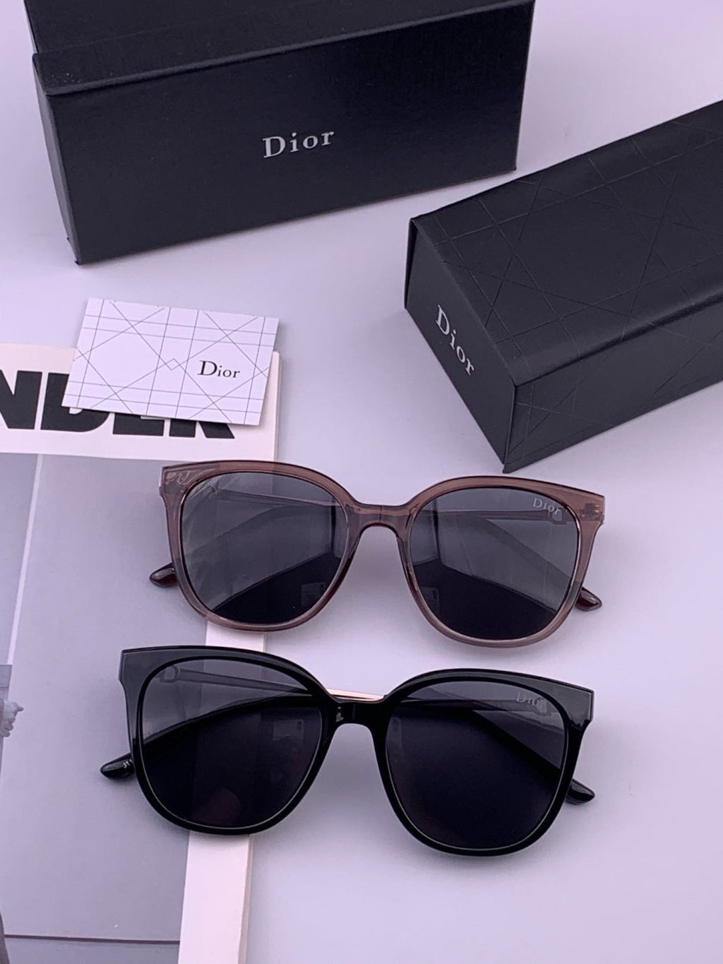 Dior D31101 Polarized Square Blue Lens Sunglasses for Men & Women - 382454 - detail image 8