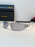 Balenciaga Lightweight Rimless Gray Lens Sunglasses for Men & Women - 399135