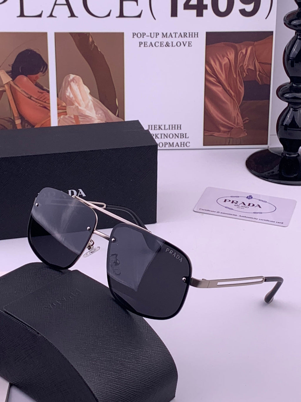 Prada P880665 Polarized Fashion Gray Lens Sunglasses for Men - 415667