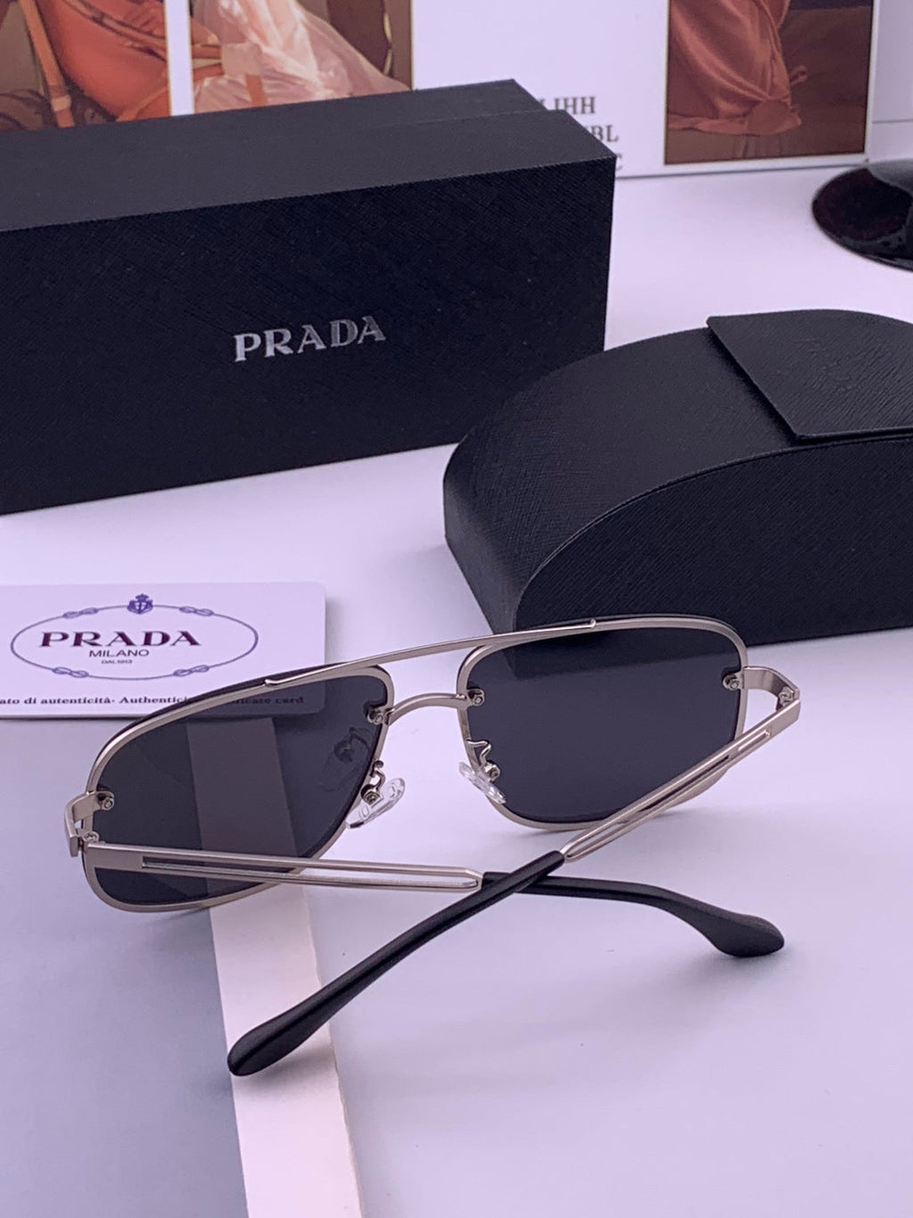 Prada P880665 Polarized Fashion Gray Lens Sunglasses for Men - 415667 - detail image 6