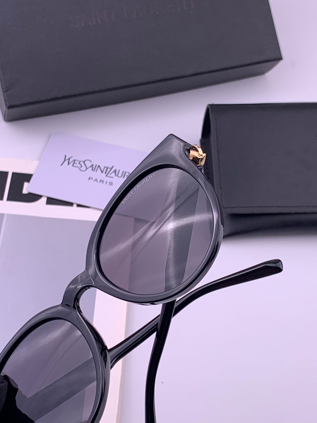 Saint Laurent 47721 Polarized Fashion Gold Lens Sunglasses for Men & - 415593 - detail image 5