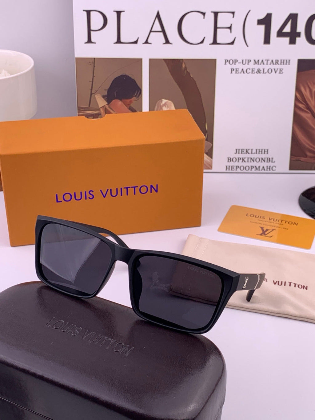 Louis Vuitton Fashion Gold Lens Sunglasses for Men & Women - 431293 - detail image 3