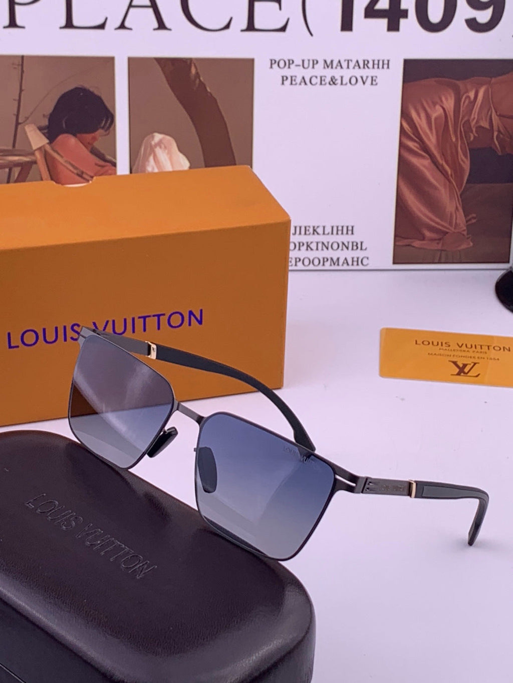 Louis Vuitton L516 Fashion Gold Lens Sunglasses for Men & Women - 431270 - detail image 2