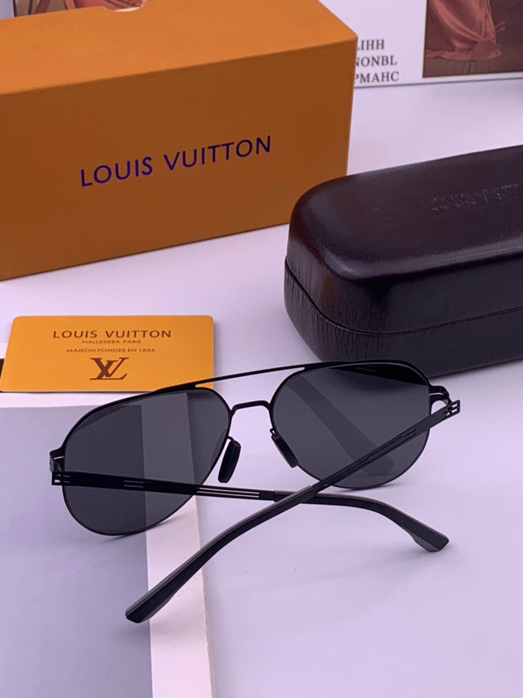 Louis Vuitton L39 Fashion Gold Lens Sunglasses for Men & Women - 431272 - detail image 6