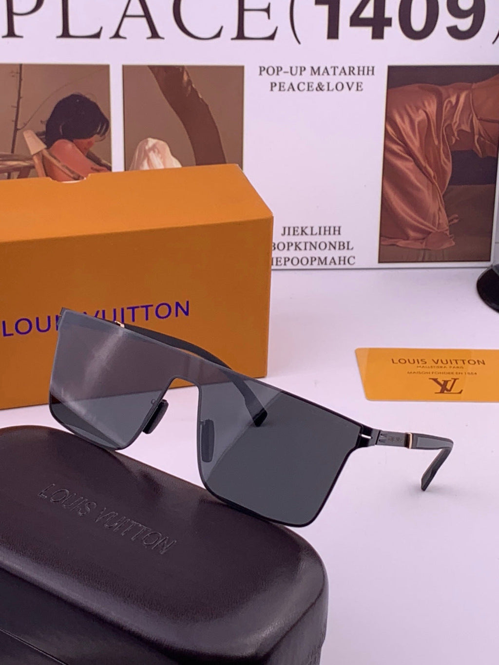 Louis Vuitton L016 Fashion Brown Lens Sunglasses for Men & Women - 431158 - detail image 2