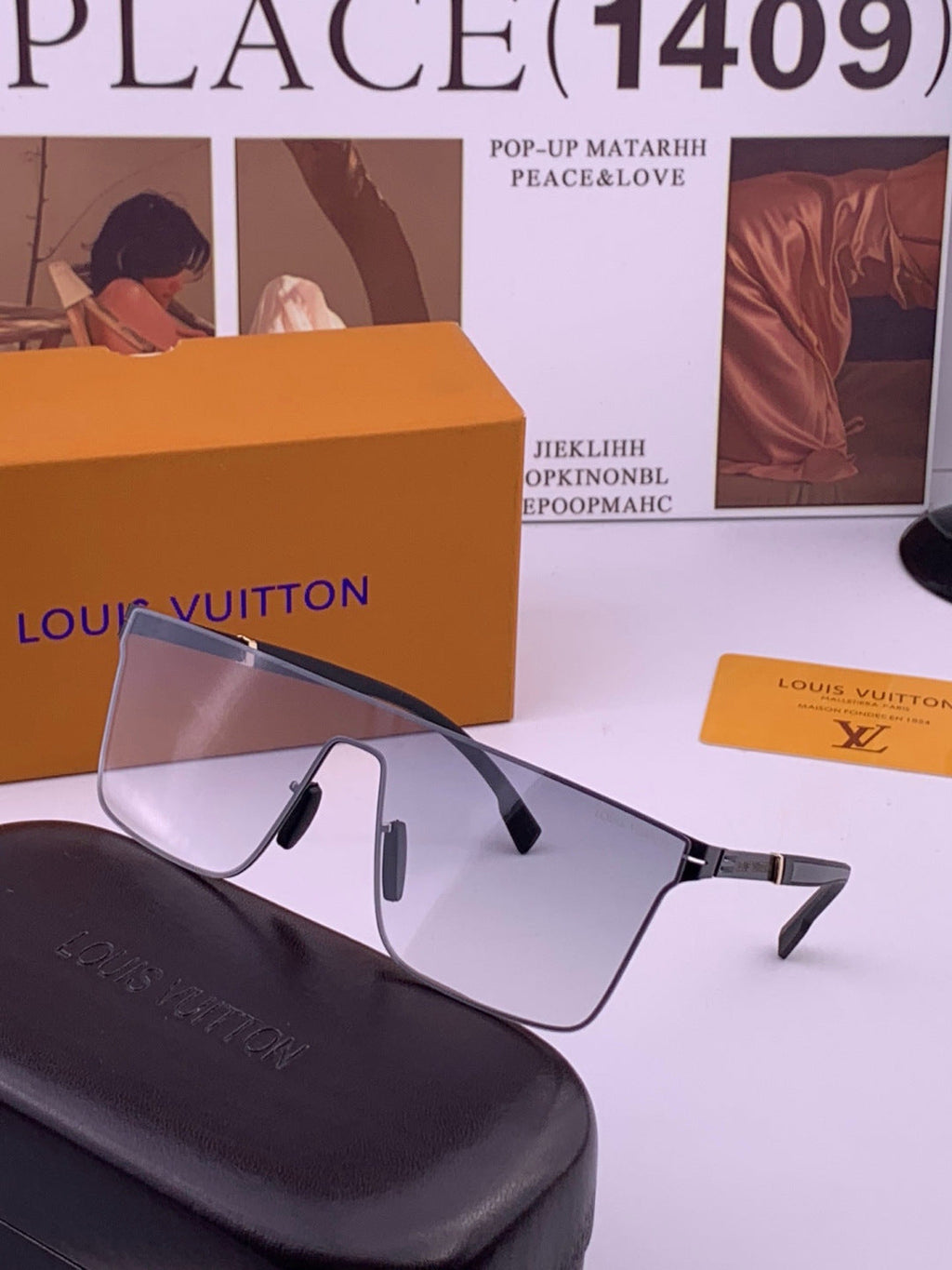 Louis Vuitton L016 Fashion Gold Lens Sunglasses for Men & Women - 431159 - detail image 2