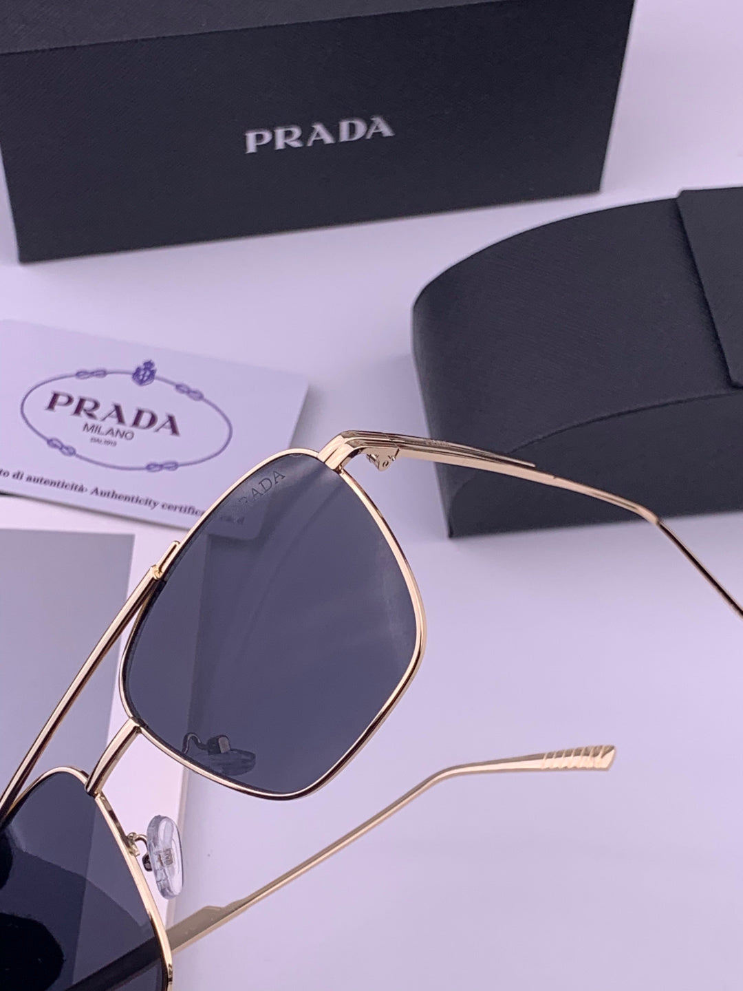 Prada Fashion Black Lens Sunglasses for Men - 449361