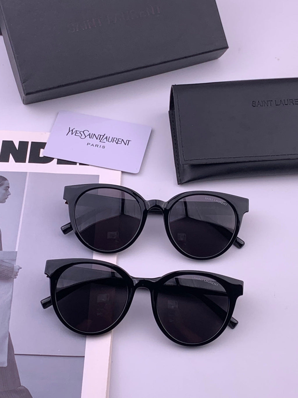 Saint Laurent 47721 Polarized Fashion Gold Lens Sunglasses for Men & - 449228 - detail image 7