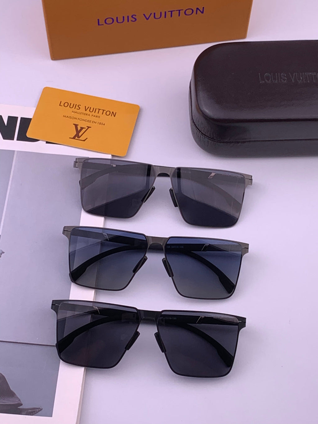 Louis Vuitton L616 Fashion Gold Lens Sunglasses for Men & Women - 448501 - detail image 7