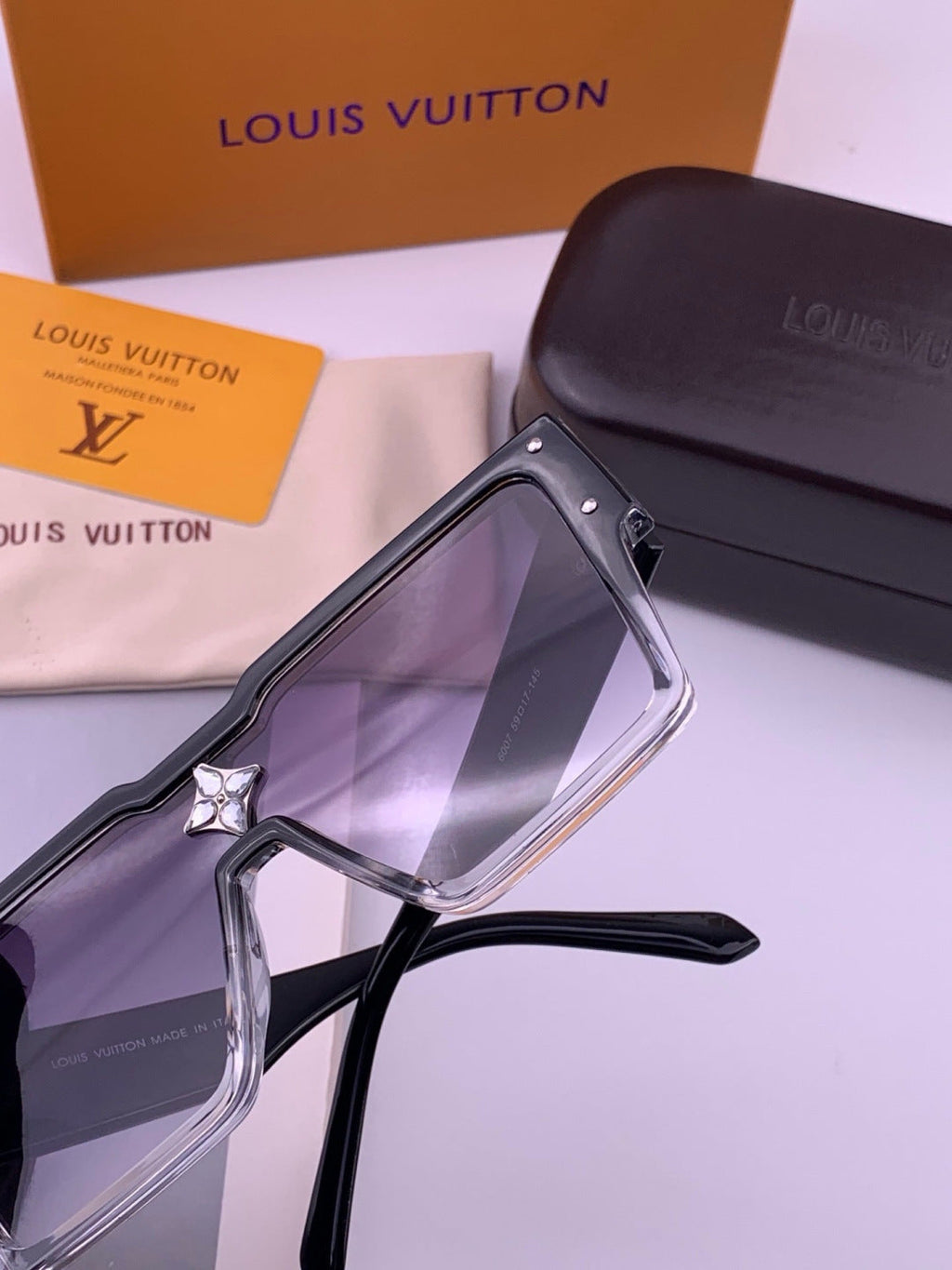 Louis Vuitton L7600 Square Black Lens Sunglasses for Women - 448506 - detail image 5