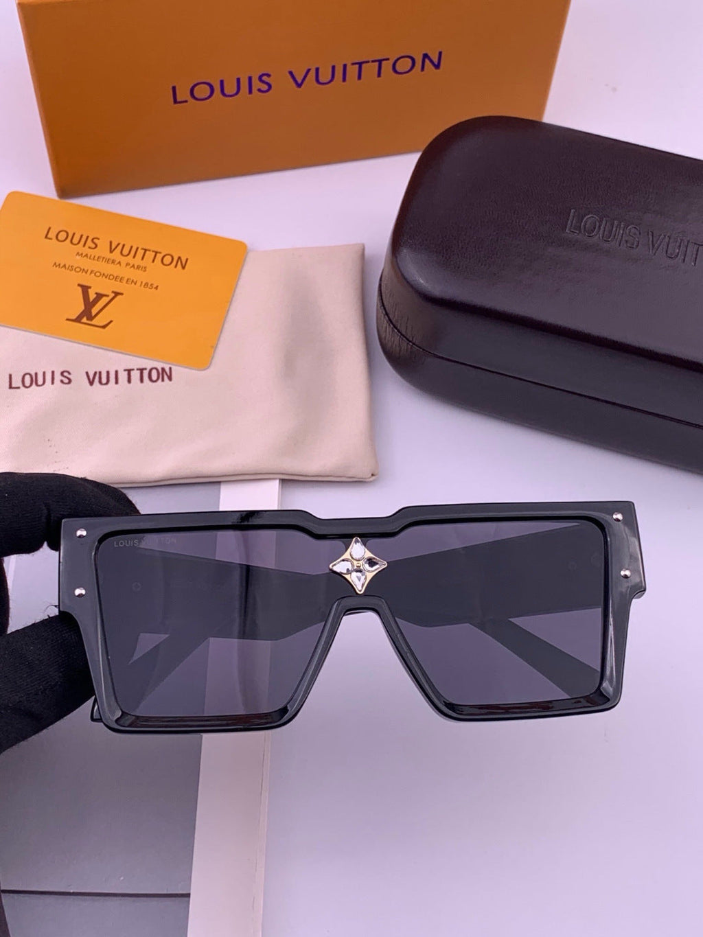 Louis Vuitton L7600 Square Black Lens Sunglasses for Women - 448507
